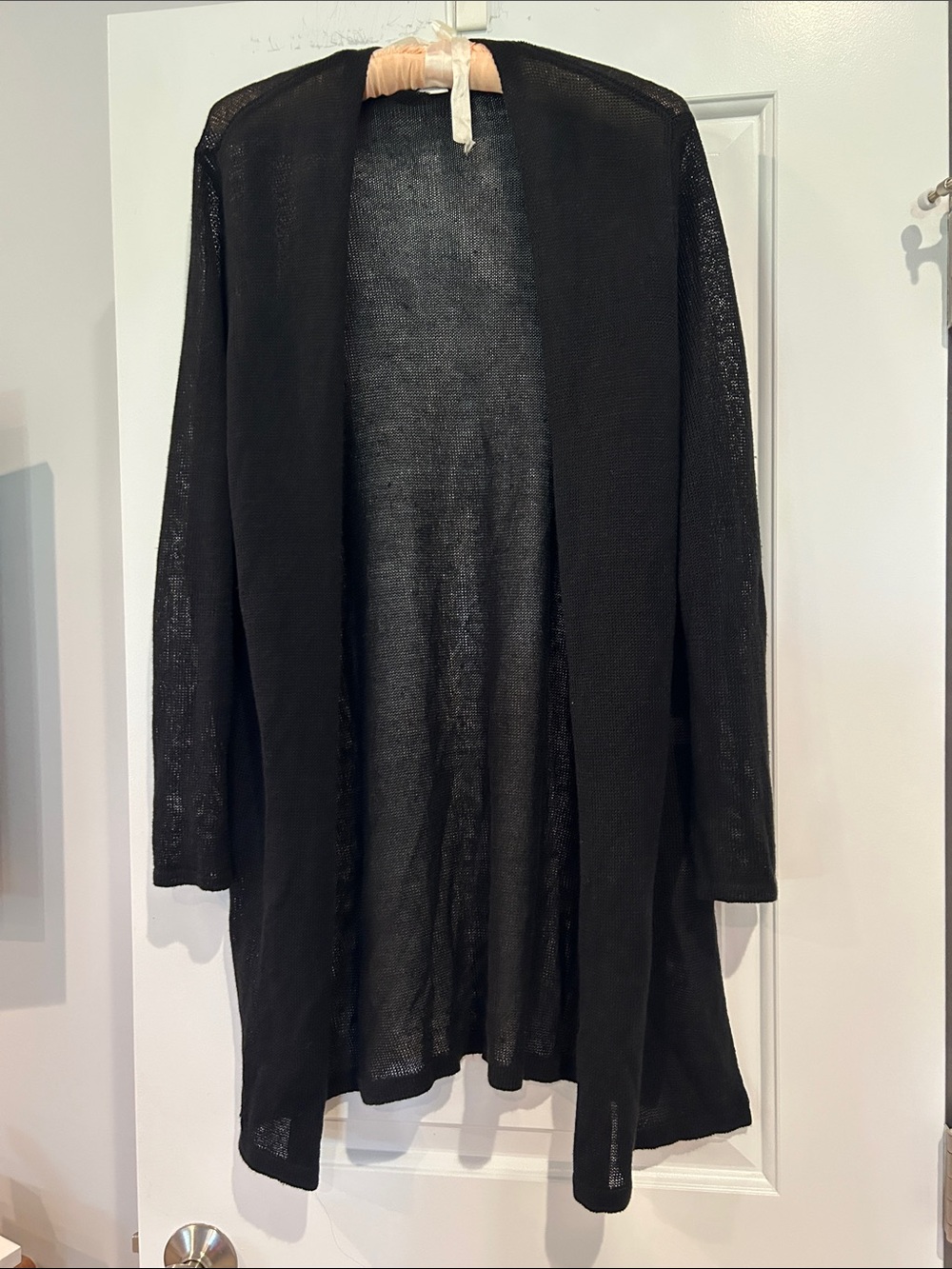 J. Jill Black Open-Front Lightweight Cardigan